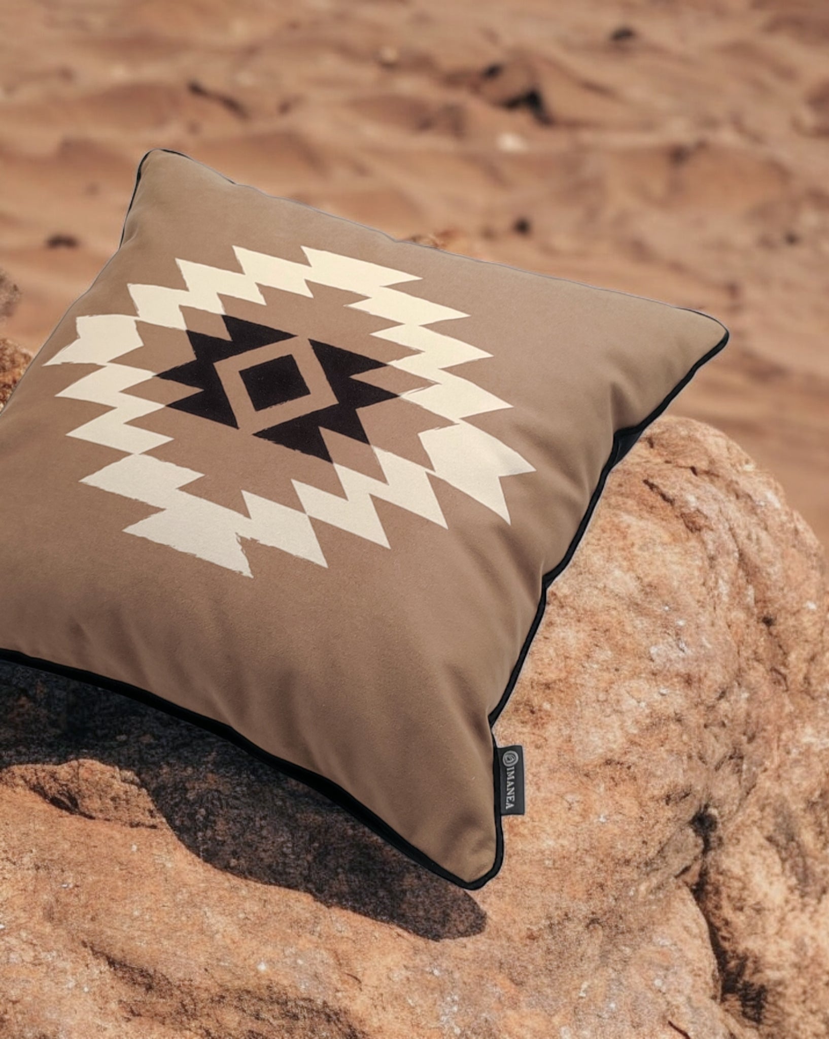 COUSSIN NEVADA CAMEL - Velours - Carré