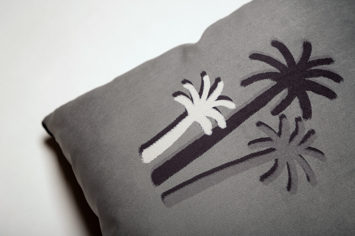 COUSSIN PALMIERS CRAIE - VERT DE GRIS Velours - Rectangulaire