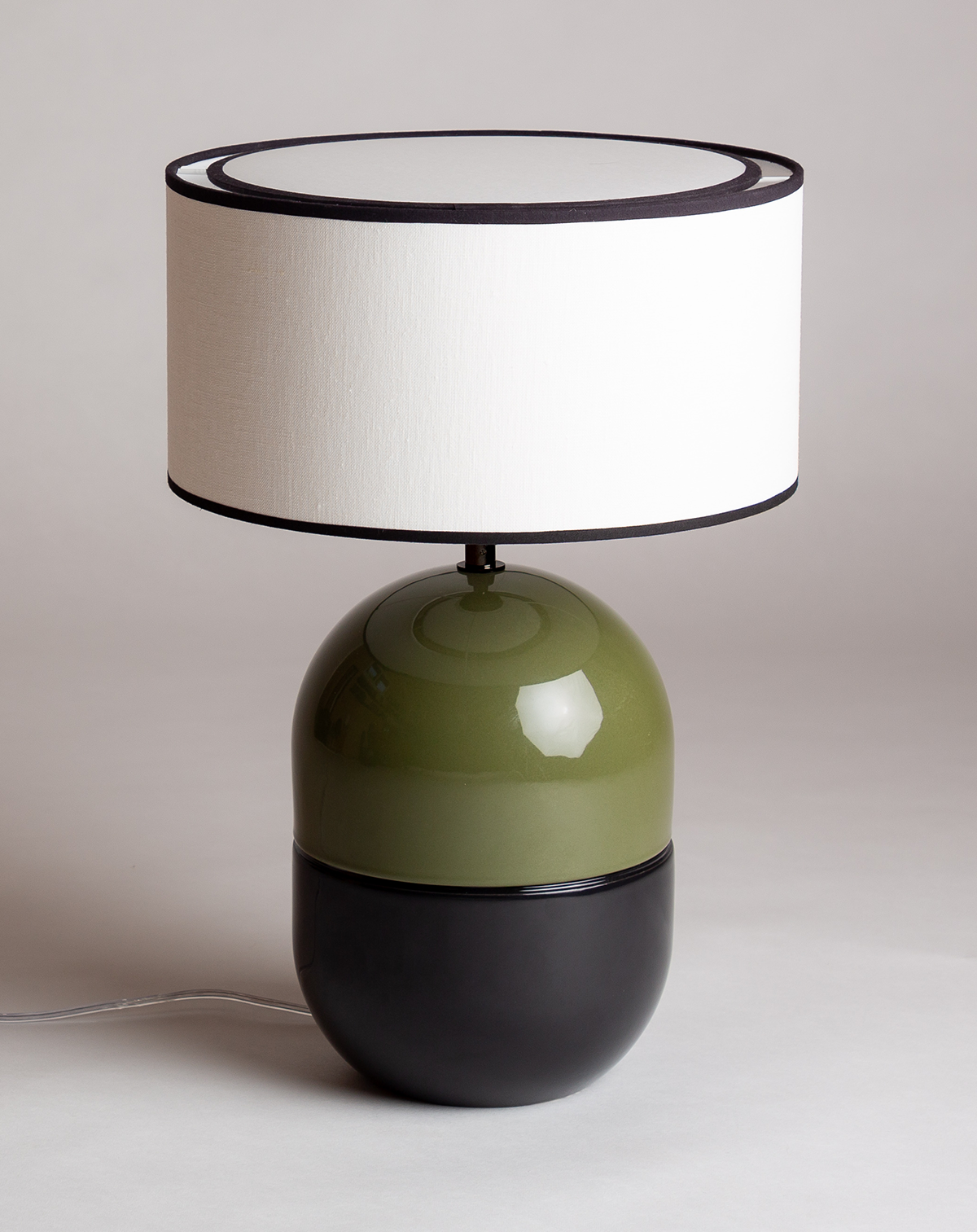 LAMPE JUNE KAKI- Céramique - Abat-Jour Juno Ivoire