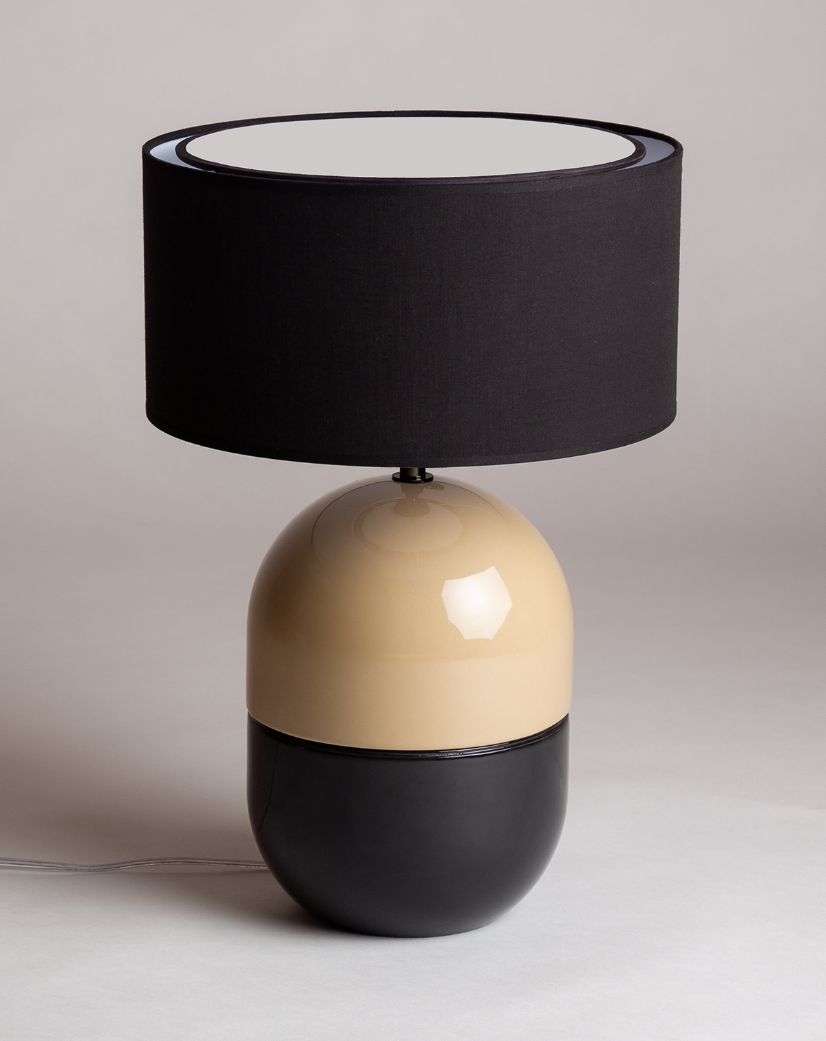 LAMPE JUNE SABLE - Céramique - Abat-Jour Juno Noir