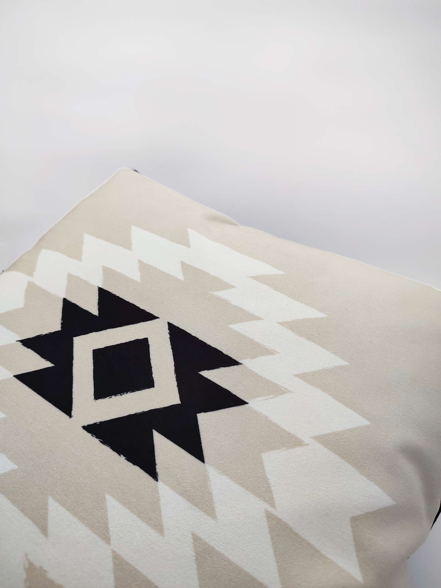 COUSSIN NEVADA - BLANC BEIGE - Velours Carré