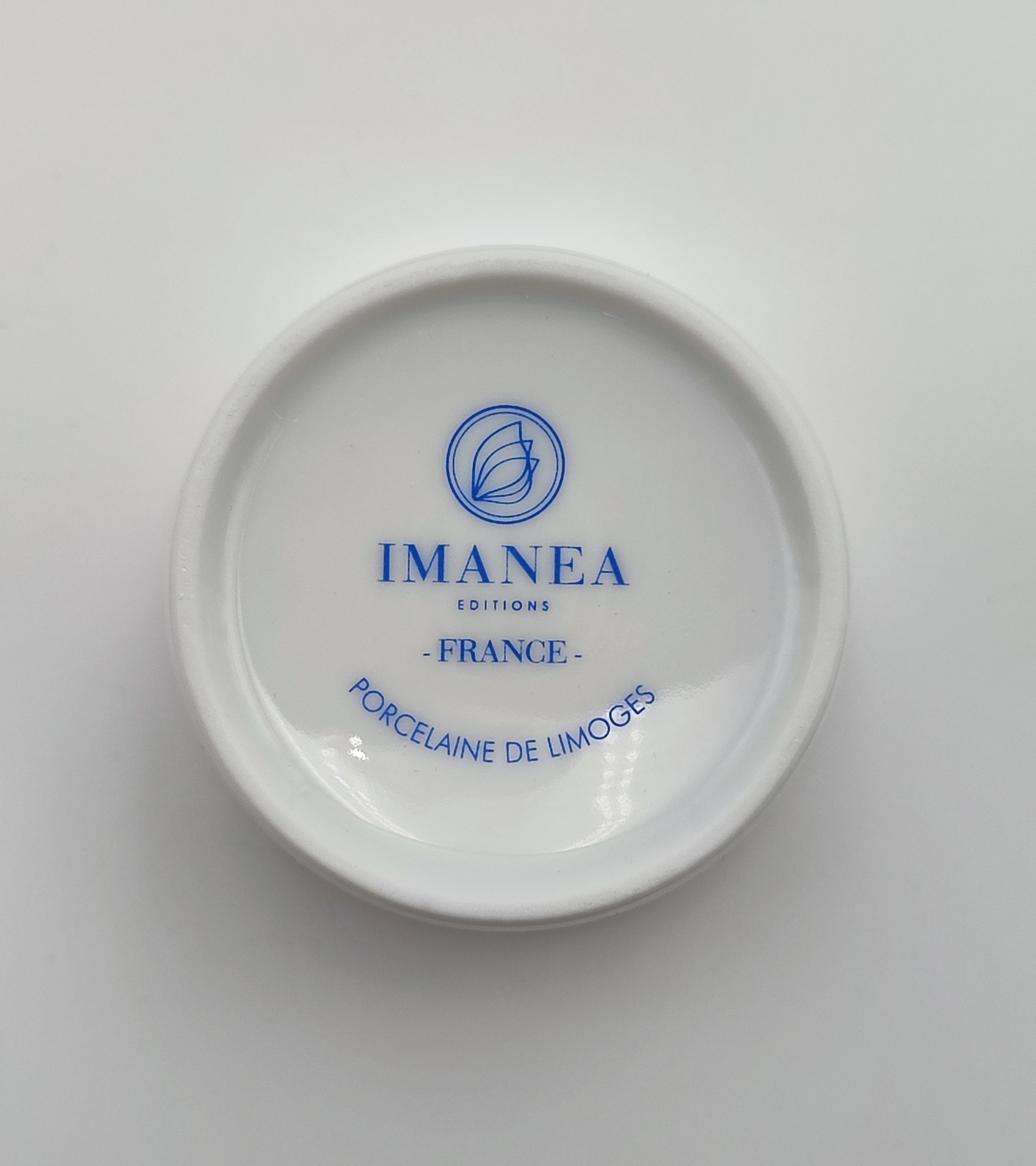 TASSES SOLIS DUO LAGON/BLUE - Porcelaine de Limoges et Or jaune - 20cl