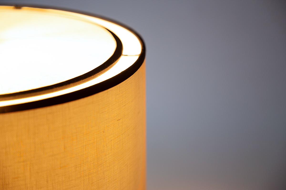JUNE KHAKI LAMP - Ceramic - Juno Ivory Lampshade