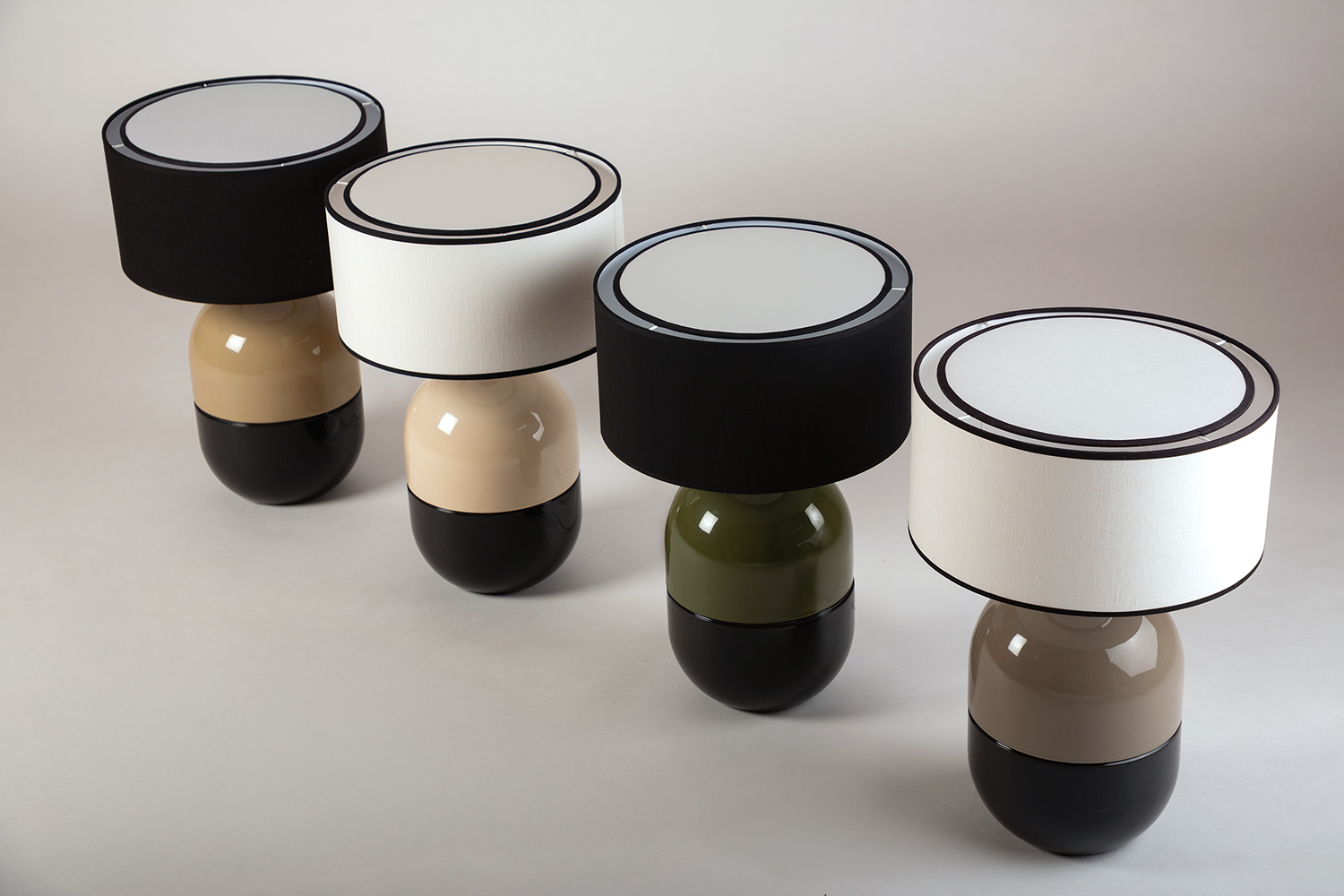 LAMPE JUNE SABLE - Céramique - Abat-Jour Juno Ivoire