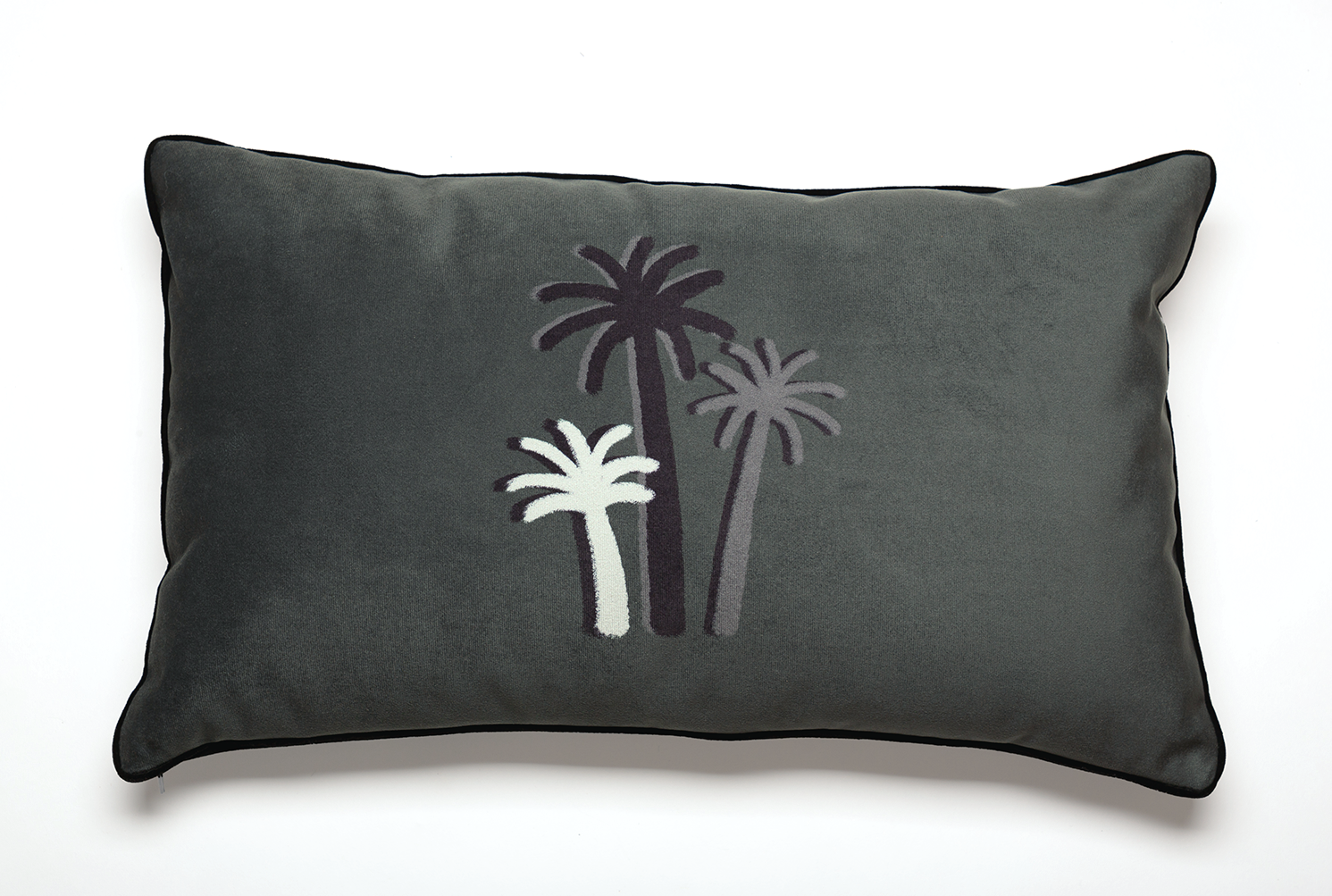 COUSSIN PALMIERS CRAIE - KAKI  Velours - Rectangulaire