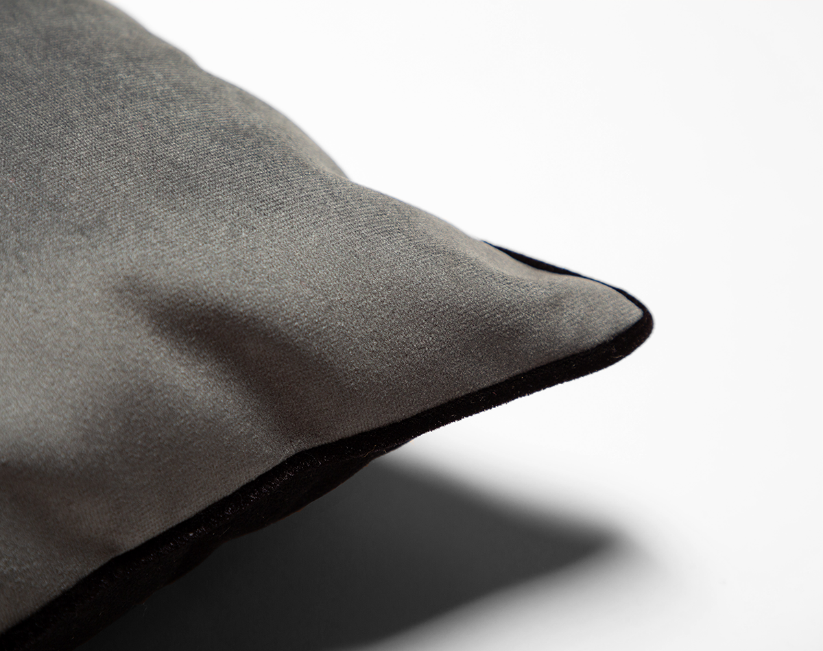 COUSSIN PALMIERS CRAIE - VERT DE GRIS  Velours - Rectangulaire