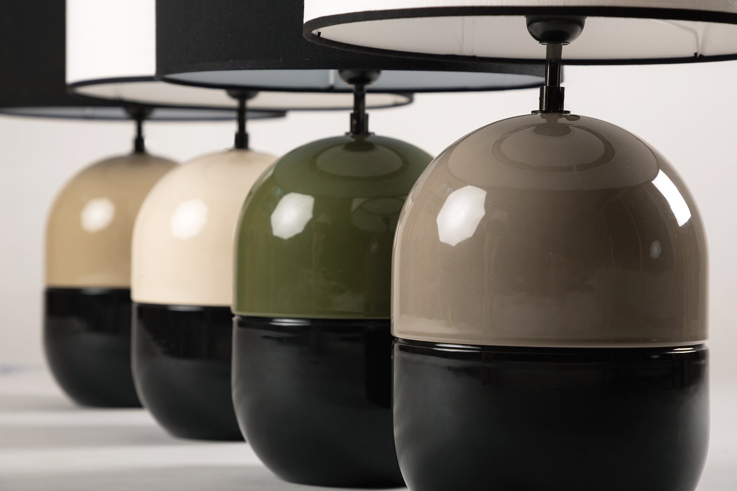 JUNE ROPE LAMP - Ceramic - Juno Black Lampshade