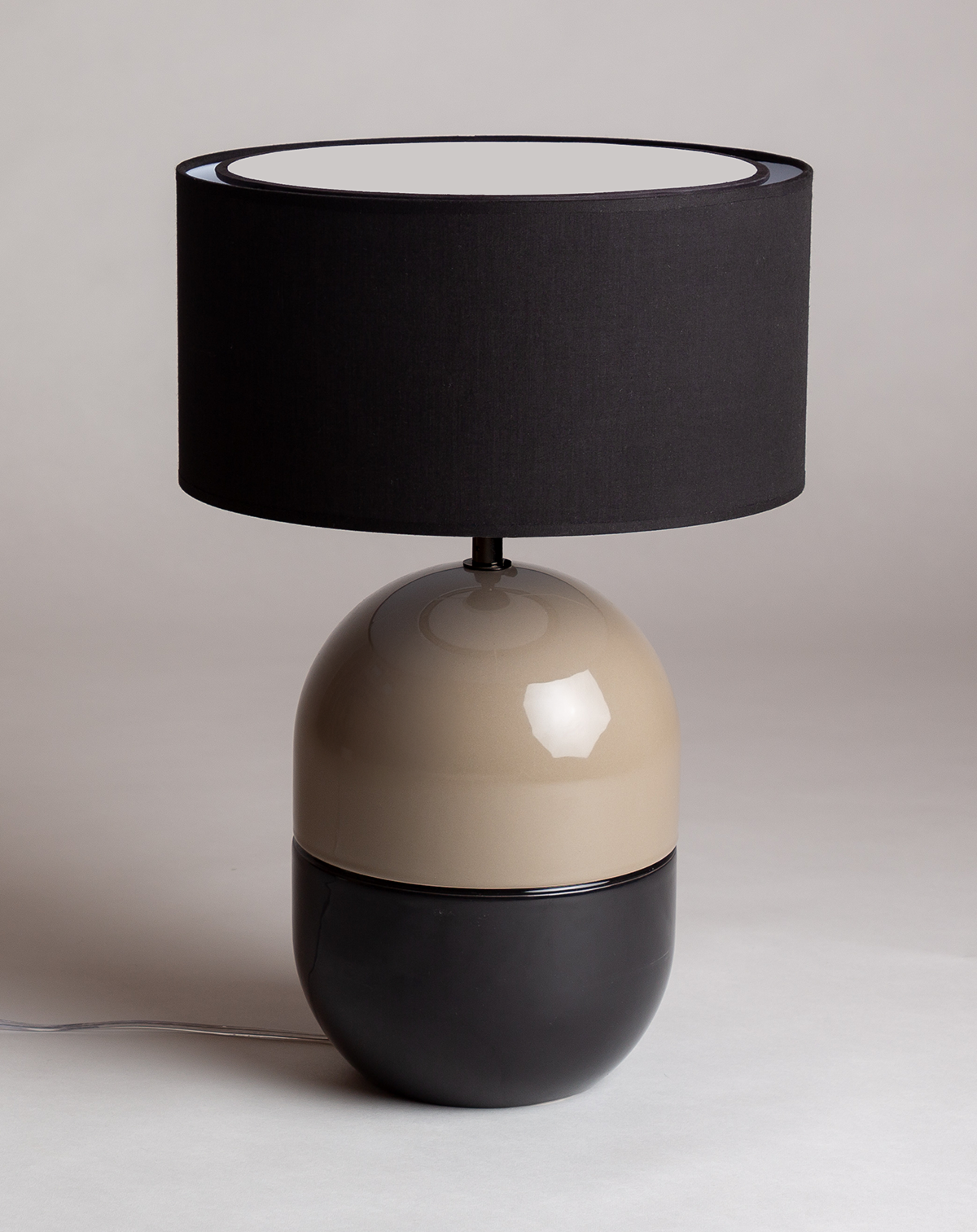 LAMPE JUNE CORDE - Céramique - Abat-Jour Juno Noir
