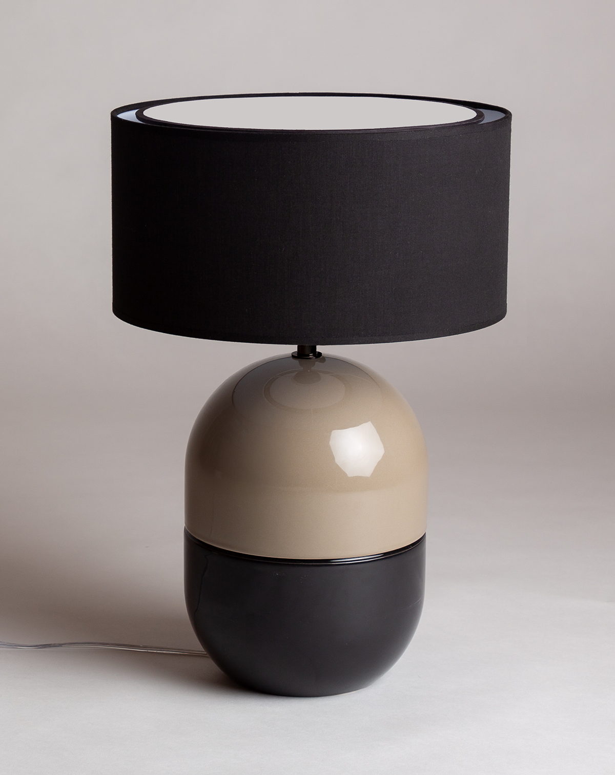 LAMPE JUNE CORDE - Céramique - Abat-Jour Juno Noir