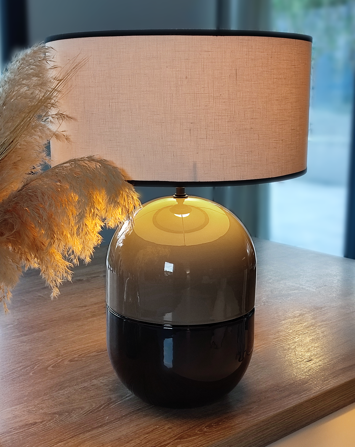 LAMPE JUNE CORDE - Céramique - Abat-Jour Juno Ivoire