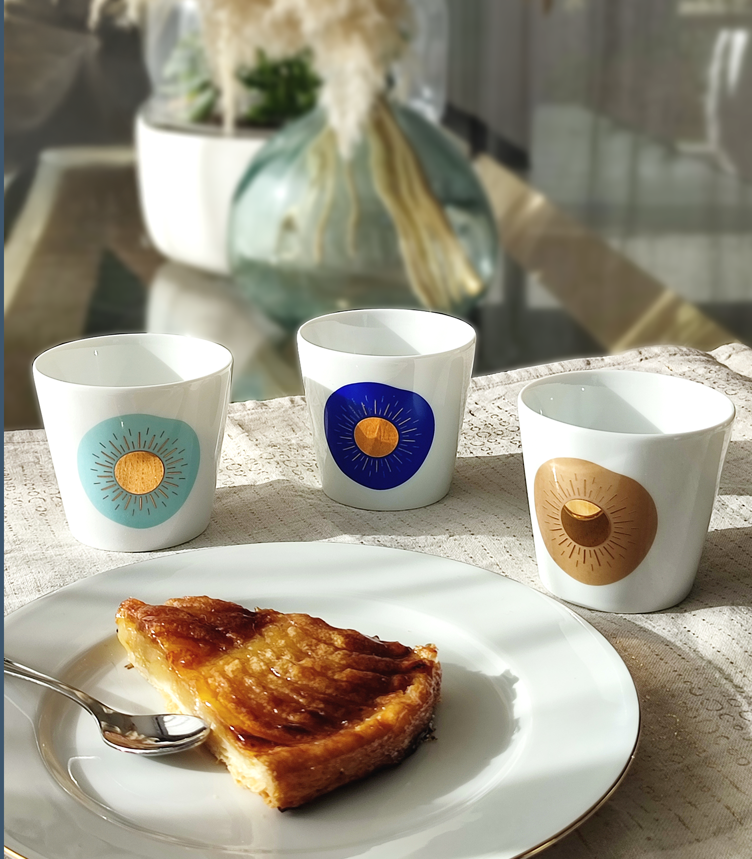 TASSE SOLIS SAHARA - Porcelaine de Limoges et Or jaune - 20cl